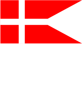 Split Flag Of Denmark Clip Art